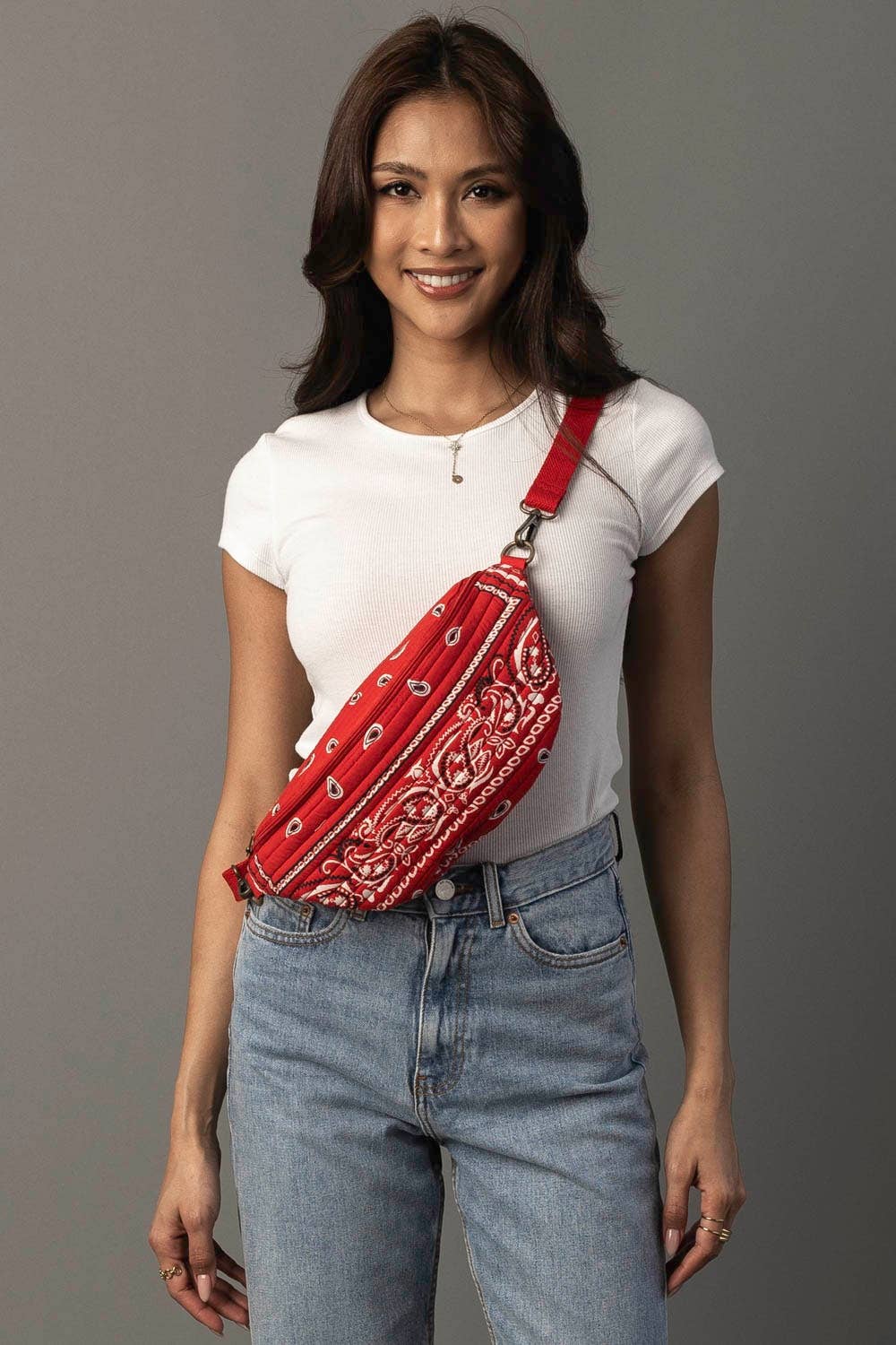 Red Bandana Crossbody