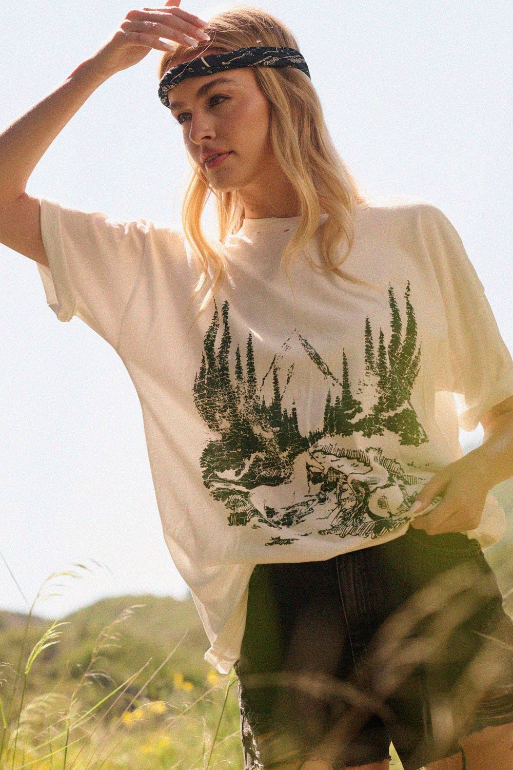 Forest Canter Distressed Tee