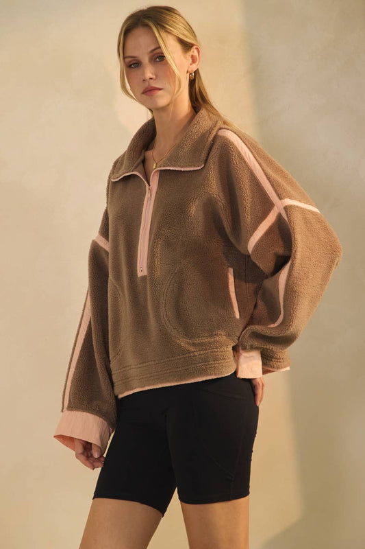 Canyon Blush Fleece Pullover
