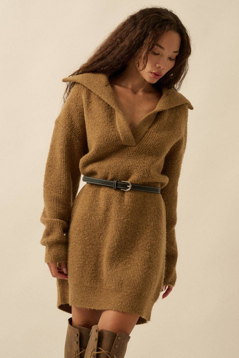 Collared Sweater Dress