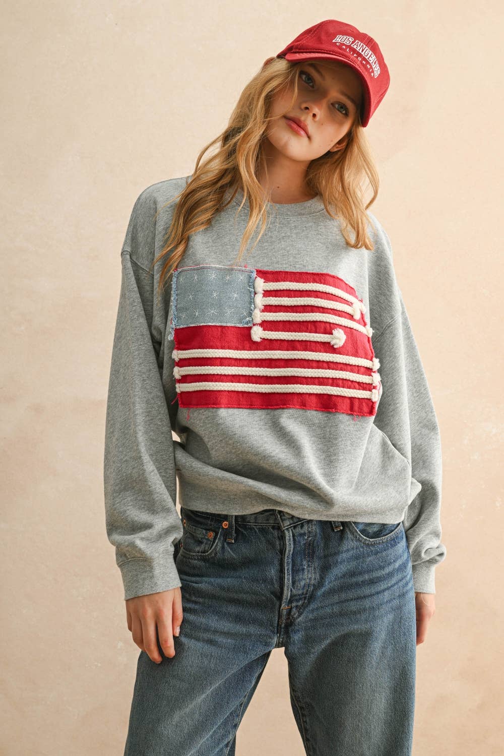 Flag Patch Sweatshirt