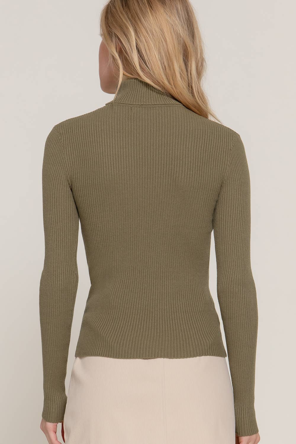 Alpine Ribbed Turtleneck Sweater
