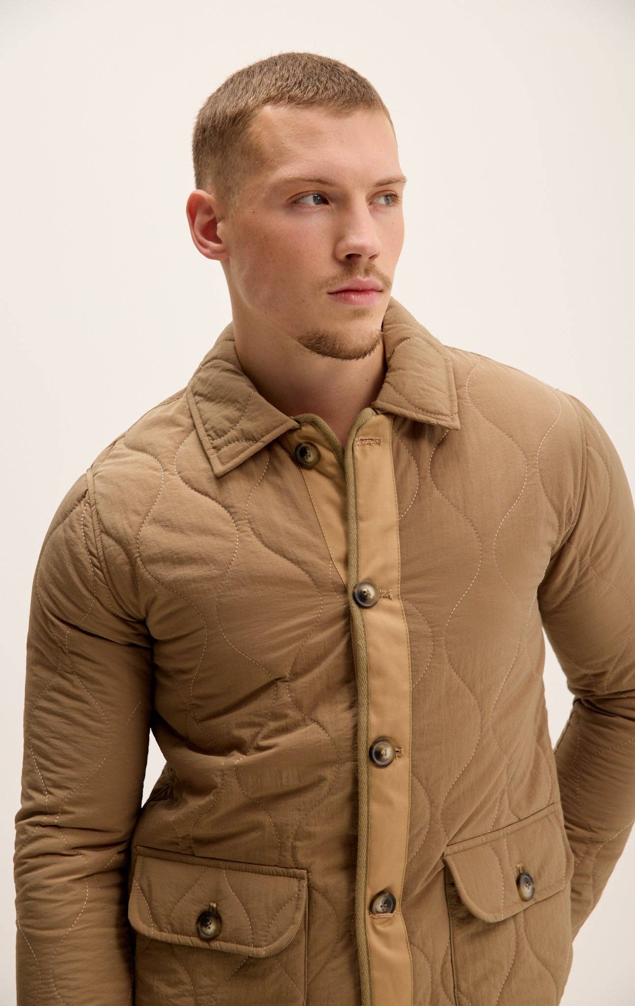 Bozeman Quilted Snap Button Coat