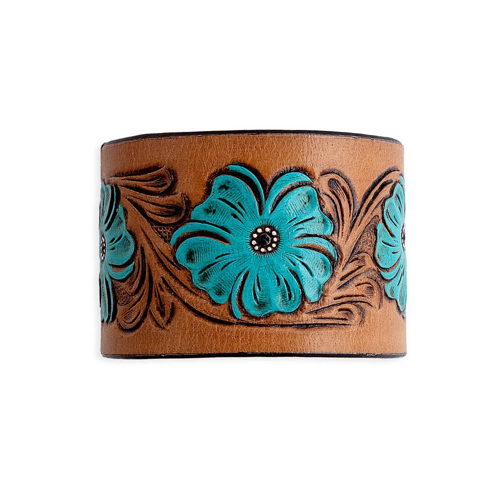 Blossom Leather Cuff
