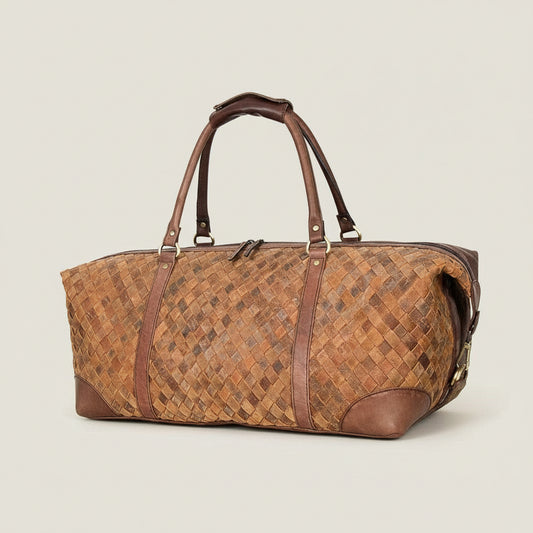 Chestatee Woven Leather Duffel