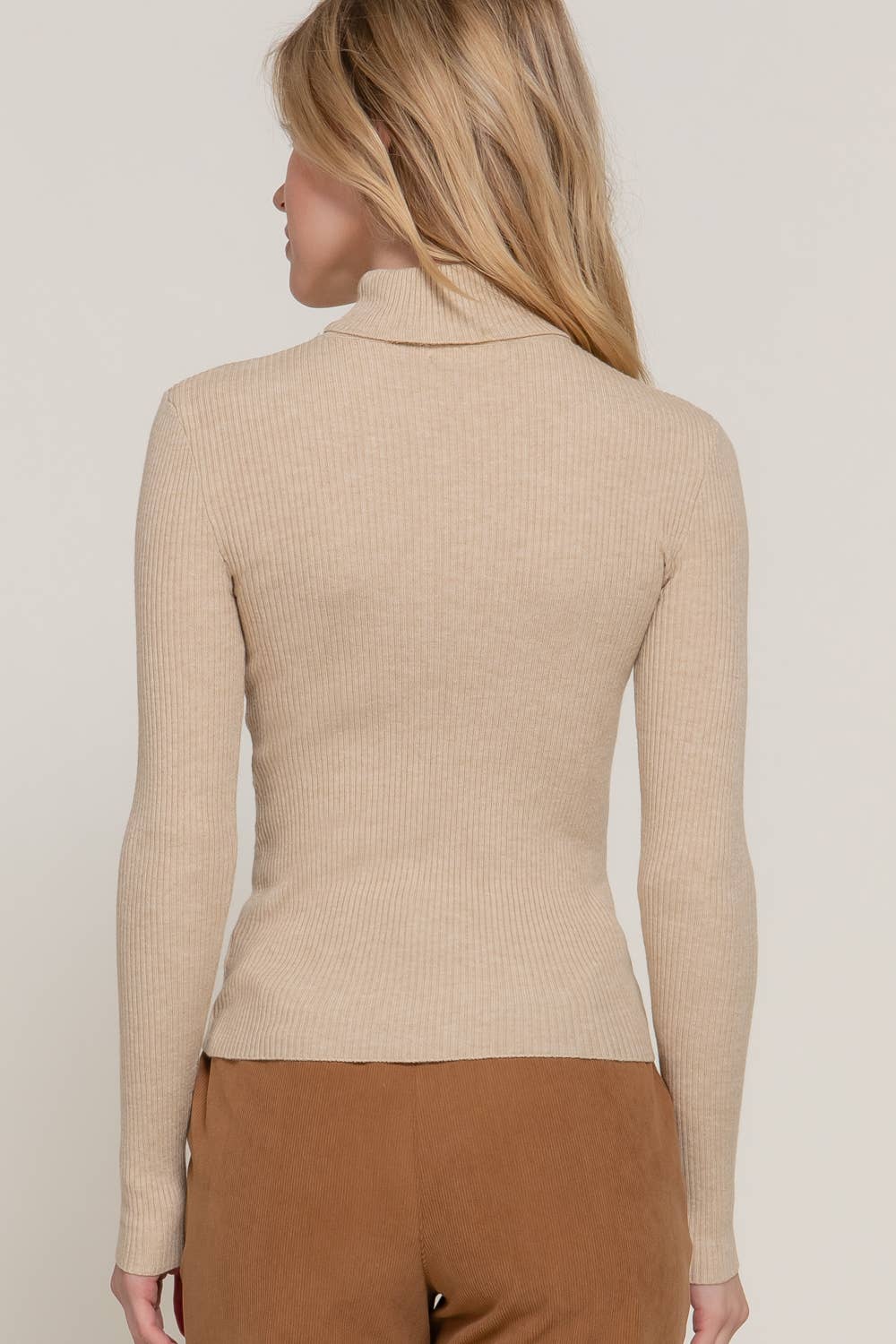 Alpine Ribbed Turtleneck Sweater