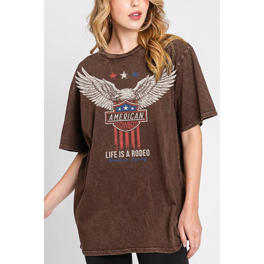 AMERICAN COWBOY Oversized Tee