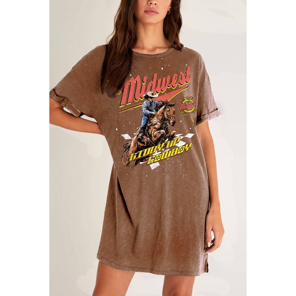 MIDWEST Cowboy T-Shirt Dress