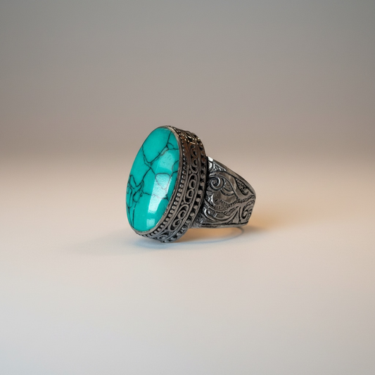 Green Turquoise Handcrafted Ring