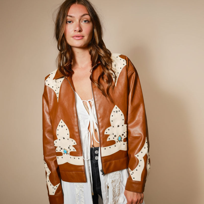 Rodeo Stud | Oversized Zip-Up Jacket