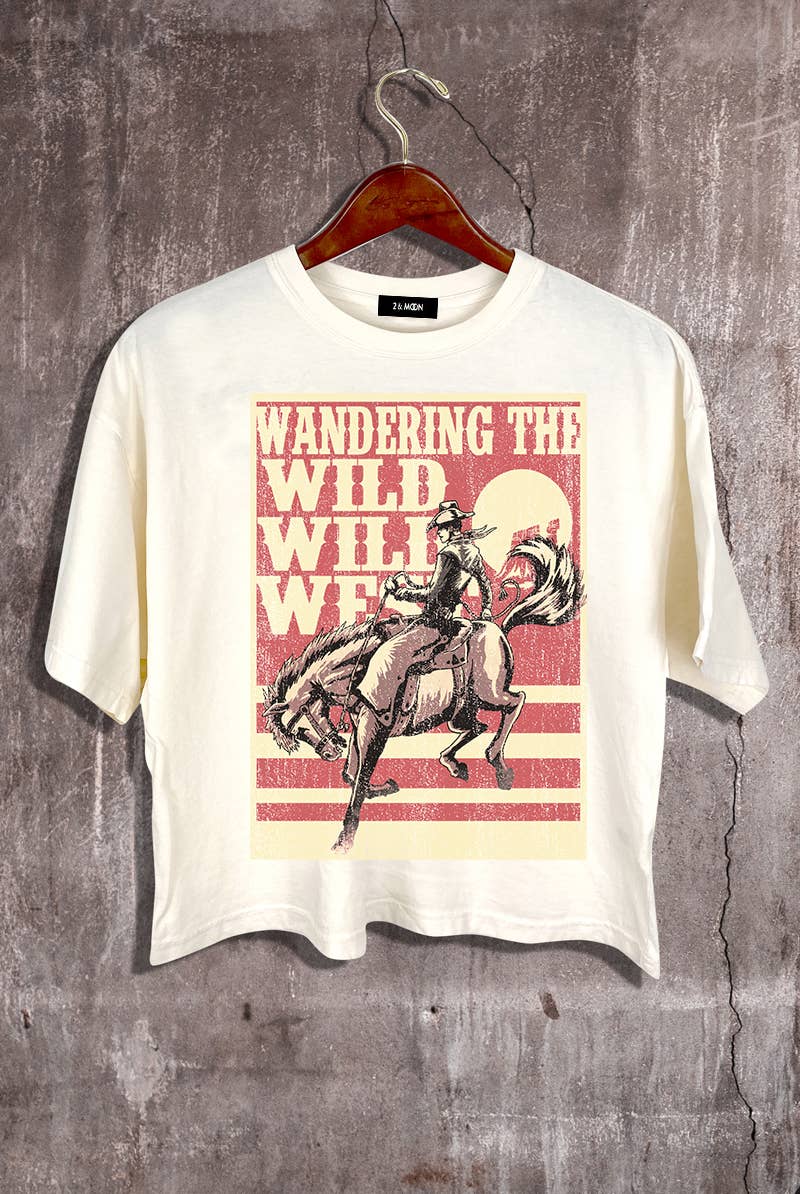 Wondering Wild Wild West Crop Tee