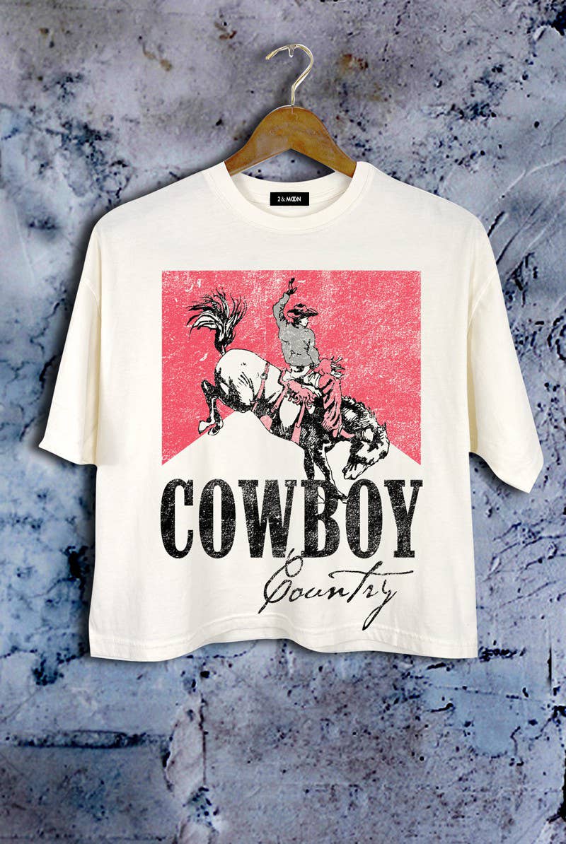 Giving Cowboy Country Rodeo Crop Tee.