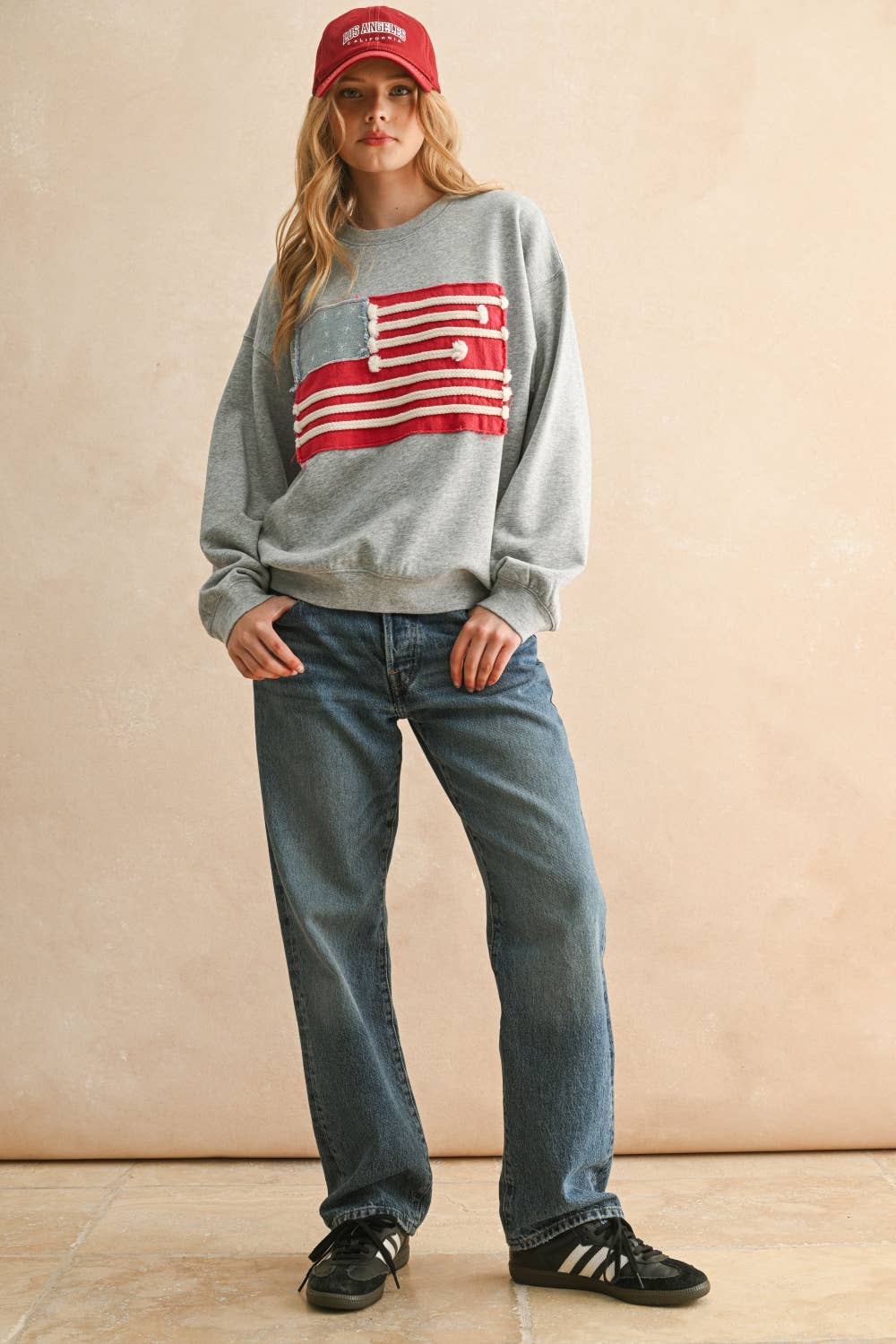 Flag Patch Sweatshirt