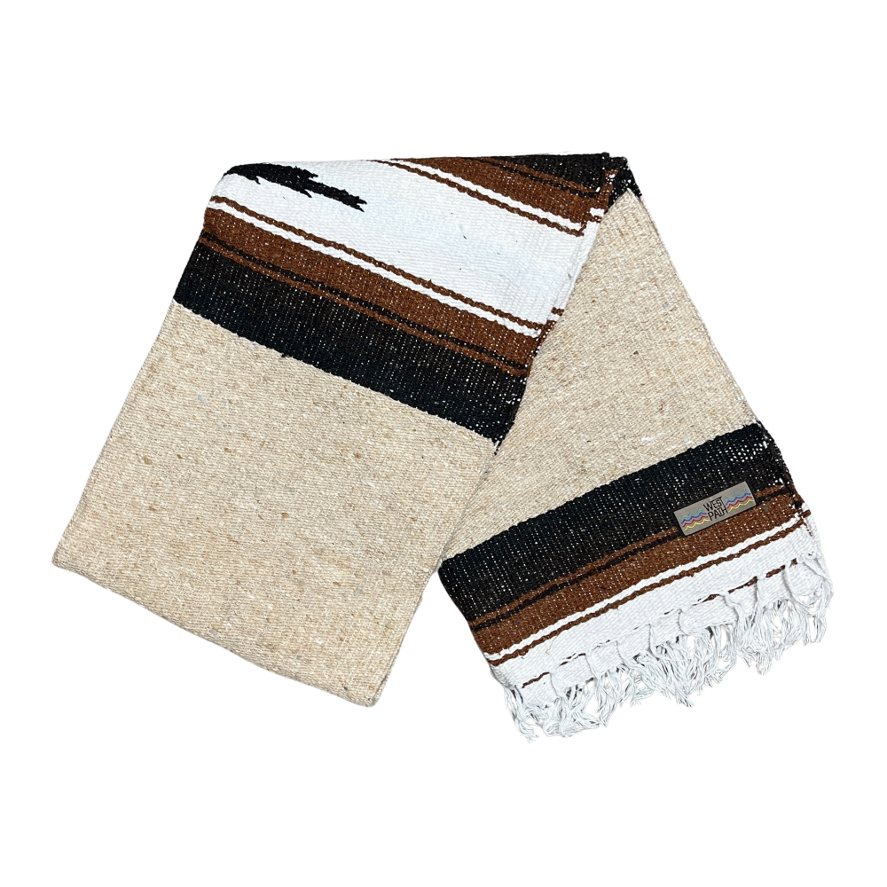 Sand & Stone Khaki Mexican Diamond Blanket