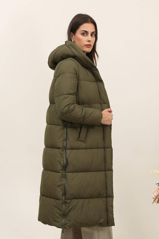 Aspen Coat | Long Quilted Down Jacket