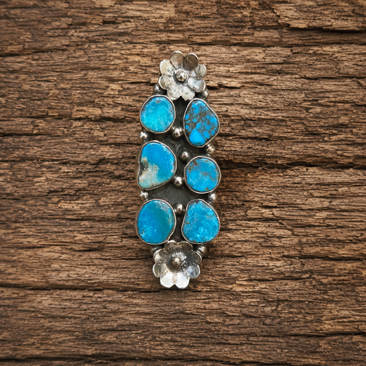 Genuine Turquoise Adjustable Ring