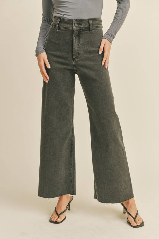 Straight Wide Leg Jeans