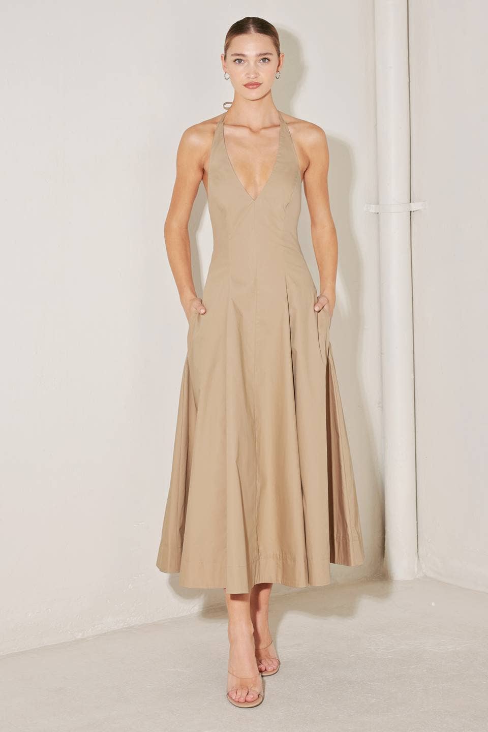 Zion A-Line Halter Dress