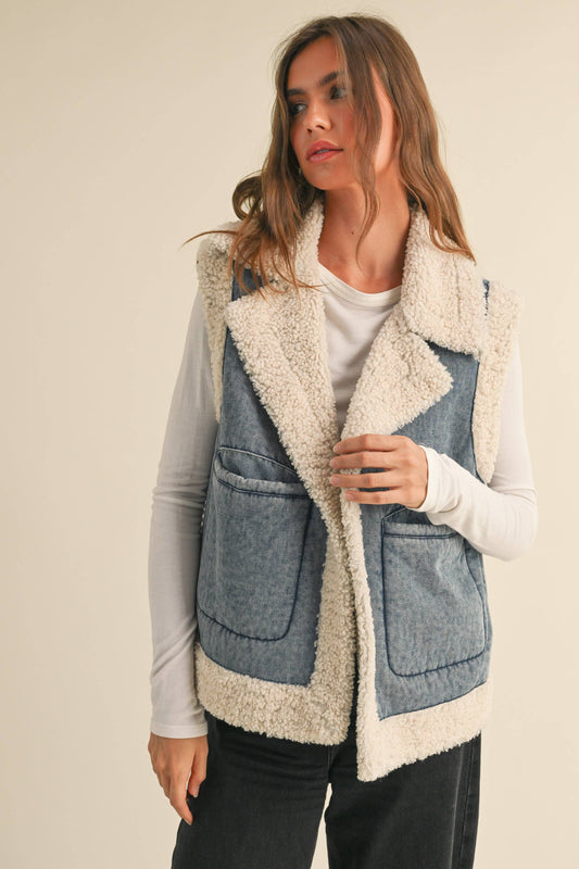 Tahoe Denim Sherpa Vest