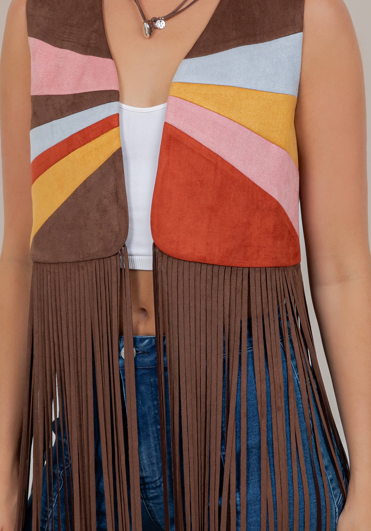 Sunshine Fringe Vest