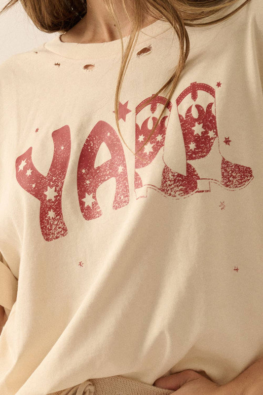 Y'all Distressed Tee