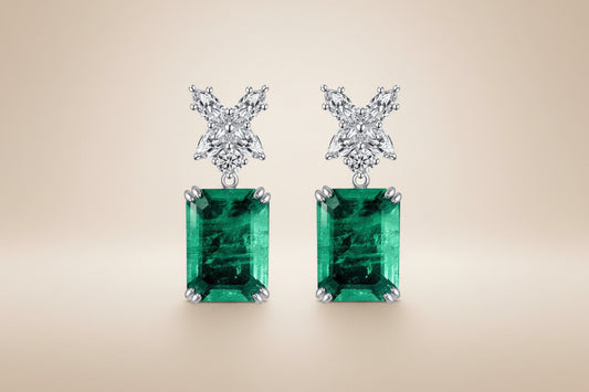 Emerald Regency Drop Earrings