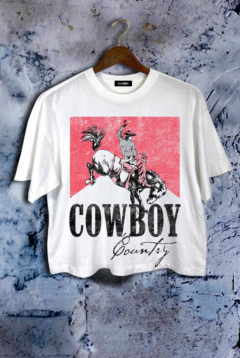 Giving Cowboy Country Rodeo Crop Tee.