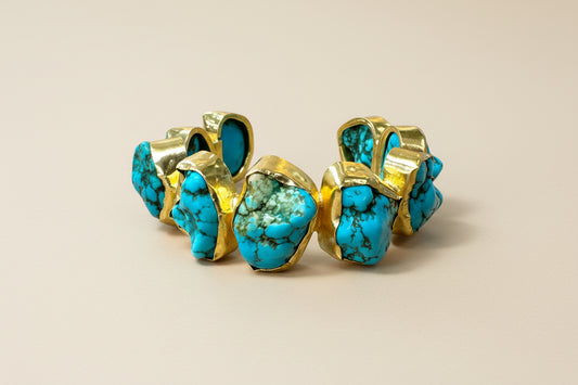 Iris Raw Stone Cuff