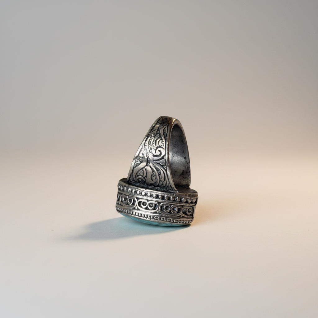Handcrafted Turquoise and Silver ring