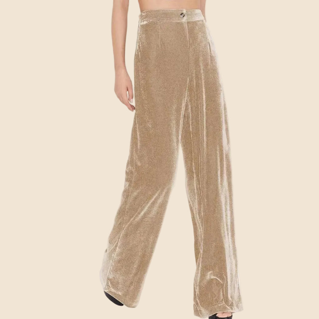 Astor Velvet Wide-Leg Trouser