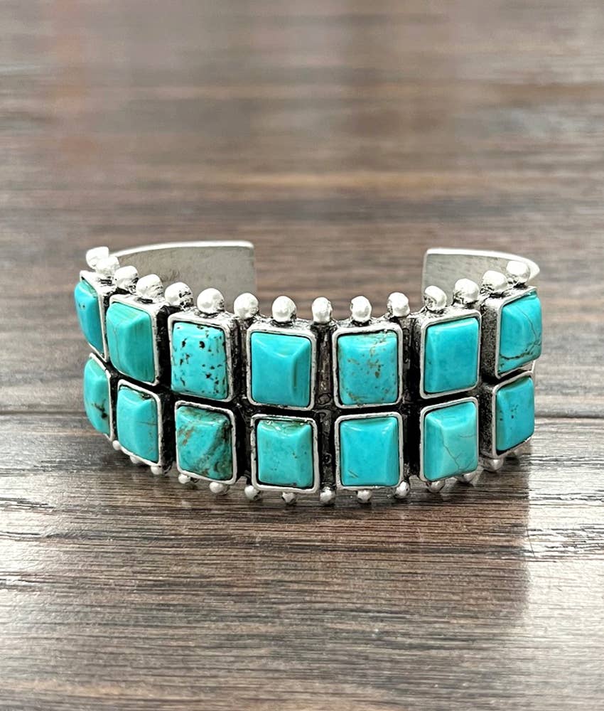 Double Stack Turquoise Cuff