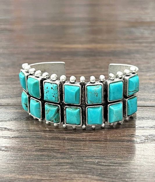 Double Stack Turquoise Cuff