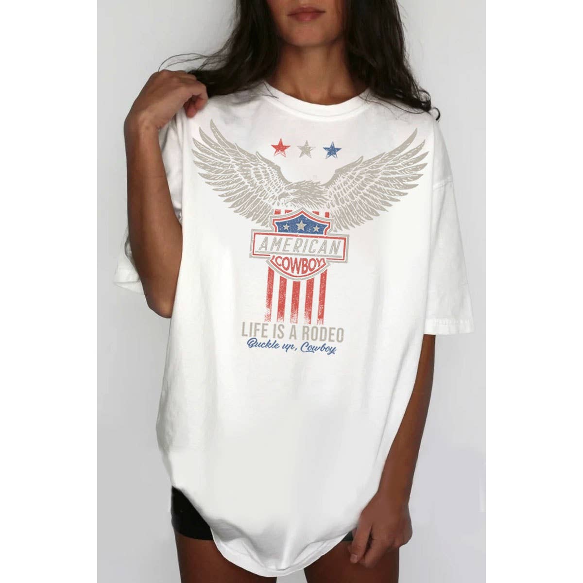 AMERICAN COWBOY Oversized Tee