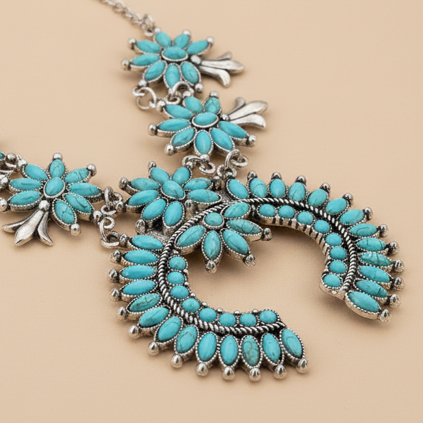 Southwest Squash Blossom Necklace