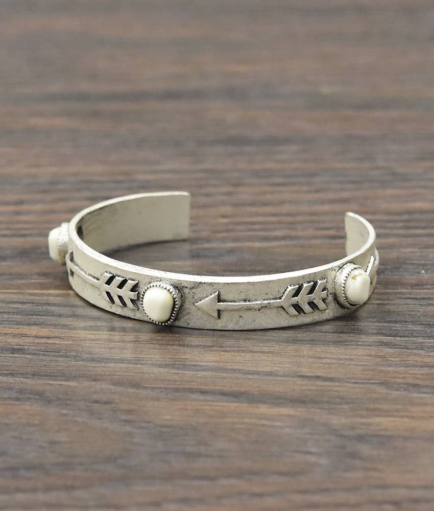 Arrow & Turquoise Cuff