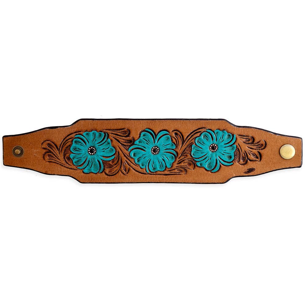 Blossom Leather Cuff
