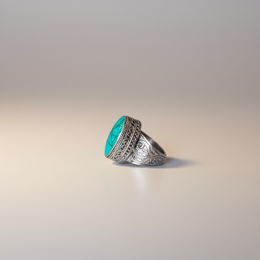 Green Turquoise Handcrafted Ring