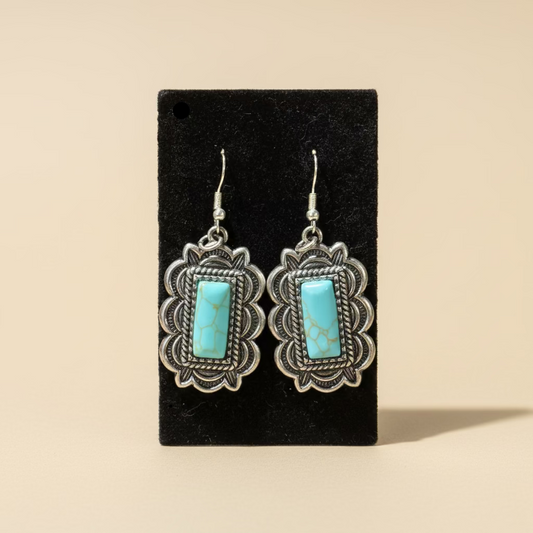 Sageframe Stone Drop Earrings