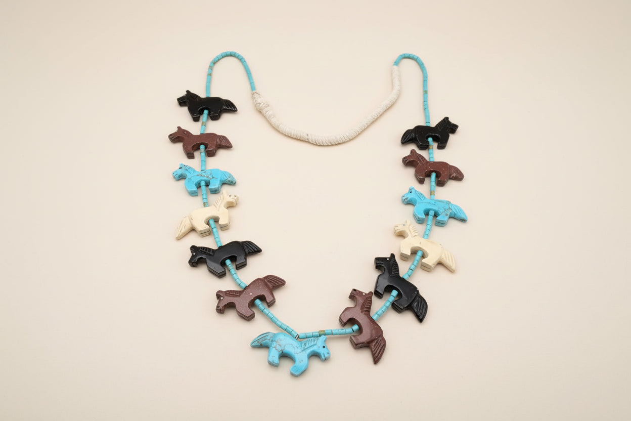 Ben Livingston Navajo Horse Necklace