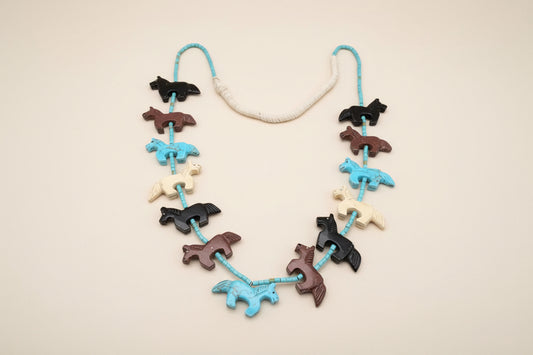 Ben Livingston Navajo Horse Necklace