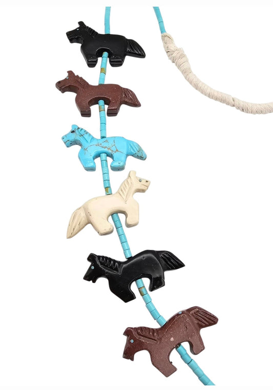 Ben Livingston Navajo Horse Necklace