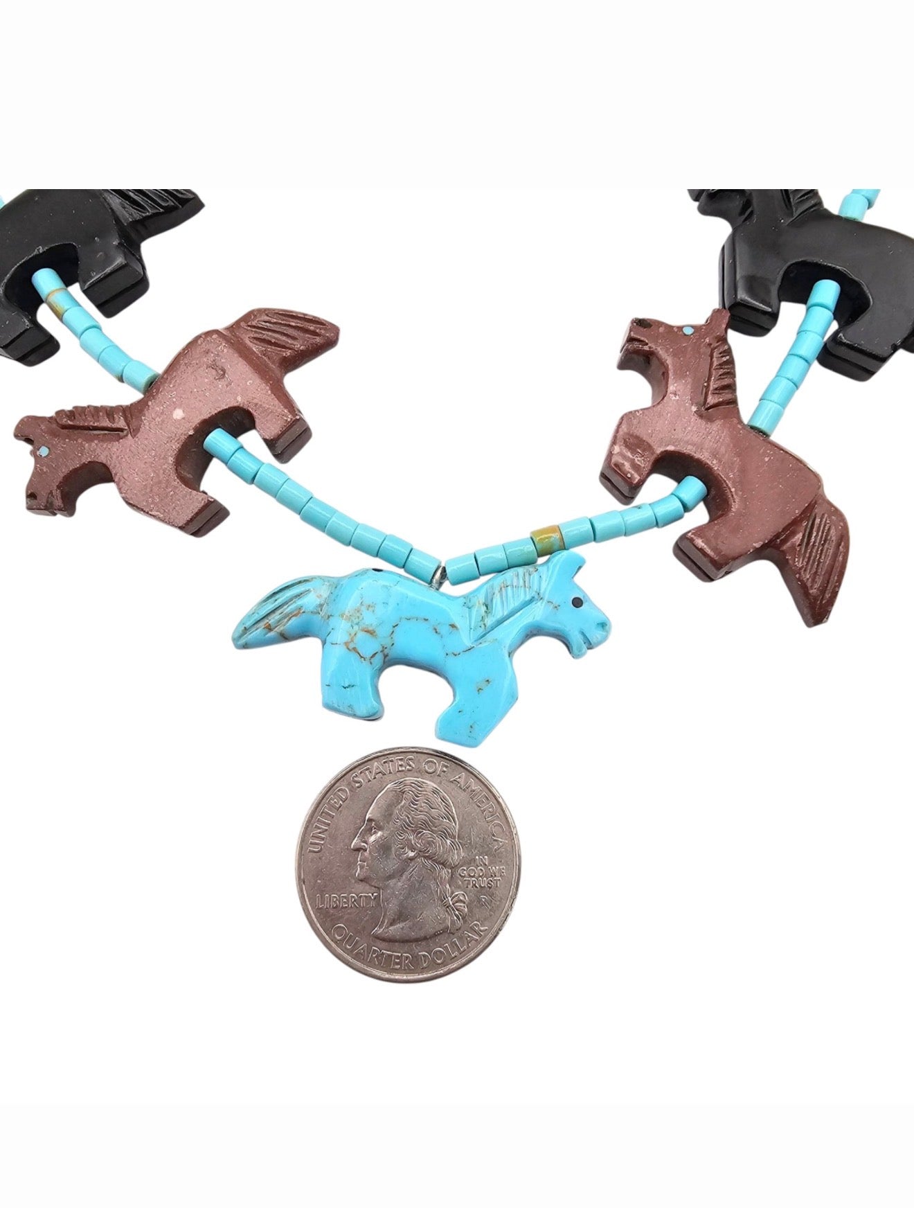 Ben Livingston Navajo Horse Necklace