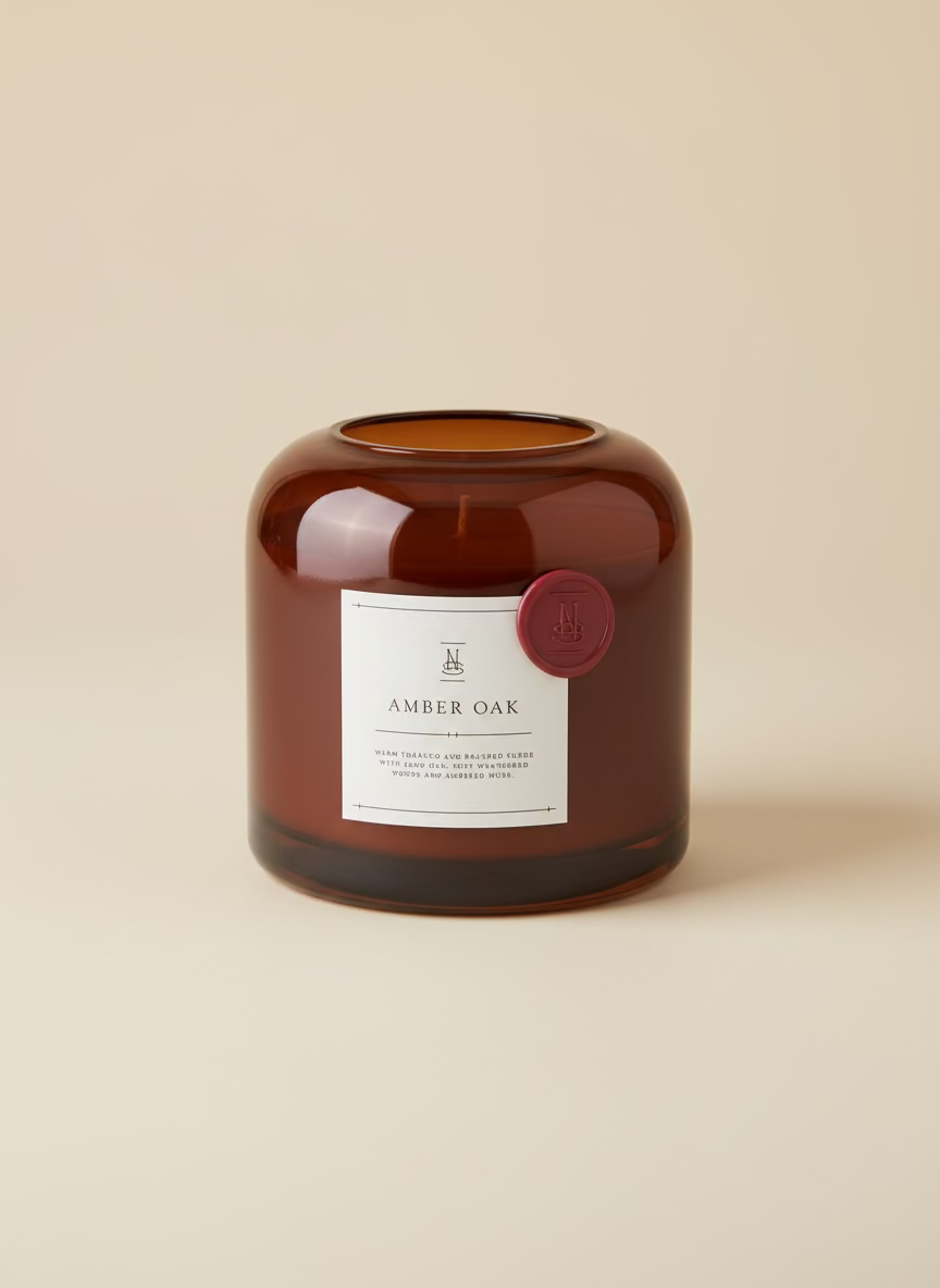 Amber Oak Candle - Short
