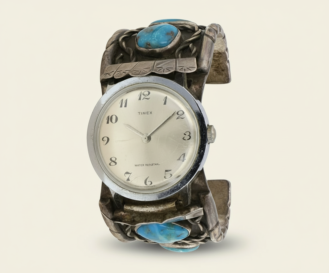 The High Desert Watch Cuff | Vintage Navajo Nevada Turquoise