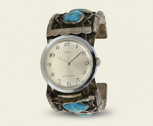 The High Desert Watch Cuff | Vintage Navajo Nevada Turquoise