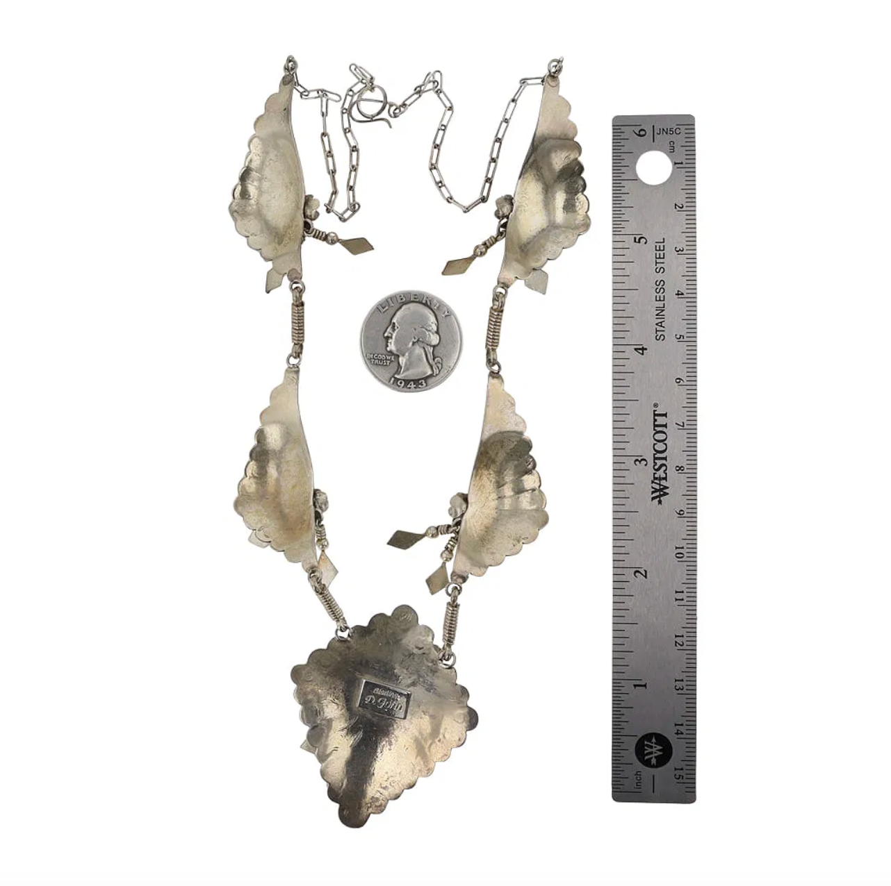 The Blue Blossom Pendant Necklace | by Dennison John (Navajo)