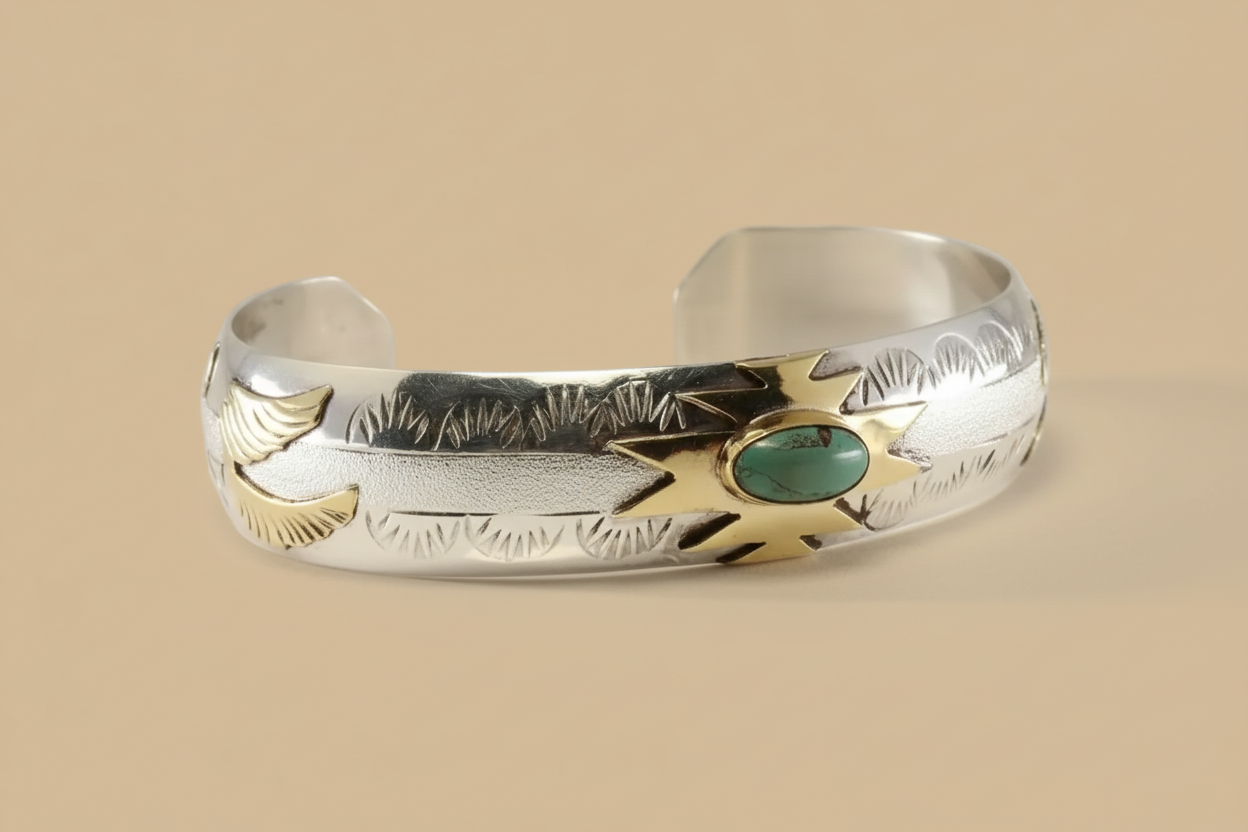 G.J. Navajo Turquoise Cuff