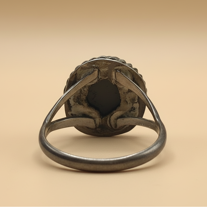 Sterling Silver Navajo Style Turquoise Statement Ring | Size 5