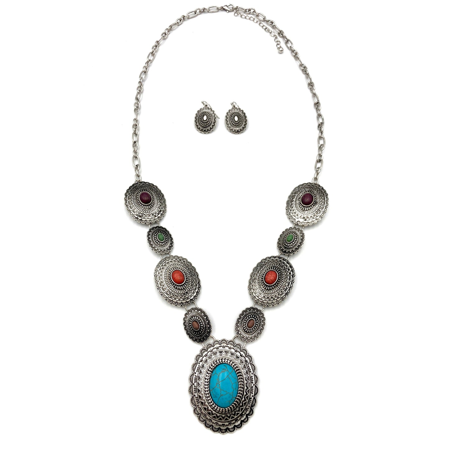 Star Burst Concho Necklace