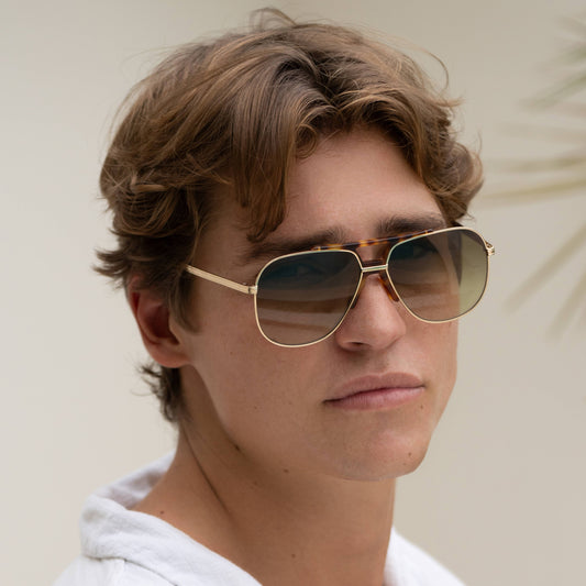 Logan Acetate Aviator Sunglasses